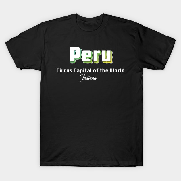 Peru Indiana Yellow Text T-Shirt by WE BOUGHT ZOO